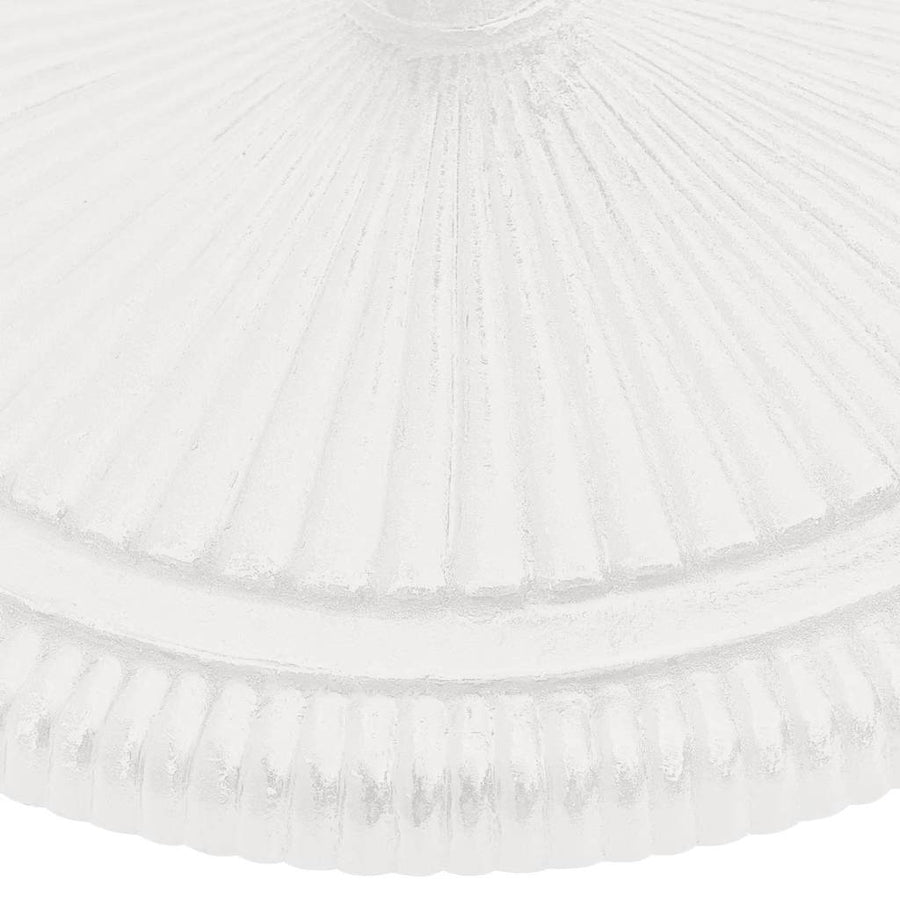 Umbrella Base White 45x45x30 cm Cast Iron