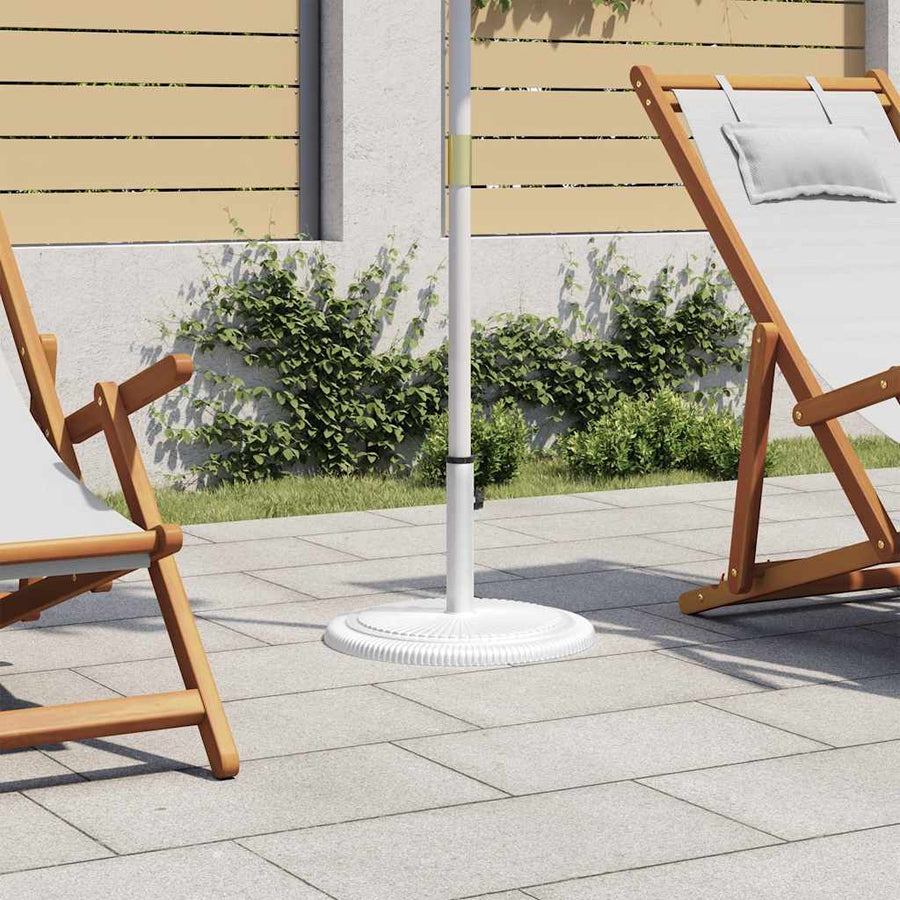 Umbrella Base White 45x45x30 cm Cast Iron
