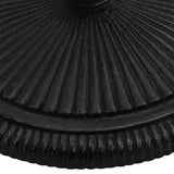 Umbrella Base Black 45x45x30 cm Cast Iron - Rear View