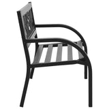 Children Garden Bench 86 cm Steel - Side View