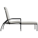 Sun Loungers 2 pcs with Footrest PE Rattan Brown - Top-Down View