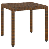 Sun Loungers 2 pcs with Table Poly Rattan Brown - Extra Image