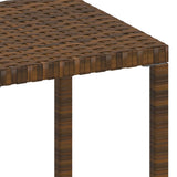 Sun Loungers 2 pcs with Table Poly Rattan Brown - Extra Image