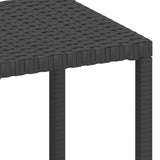 Sun Loungers 2 pcs with Table Poly Rattan Black - Extra Image