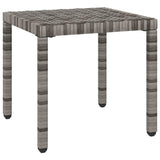 Sun Loungers 2 pcs with Table Poly Rattan Grey - Extra Image