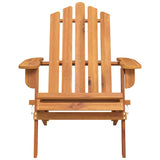Garden Adirondack Chair Solid Acacia Wood - Top-Down View