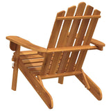 Garden Adirondack Chair Solid Acacia Wood - Rear View
