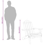 Garden Adirondack Chair Solid Acacia Wood - Extra Image