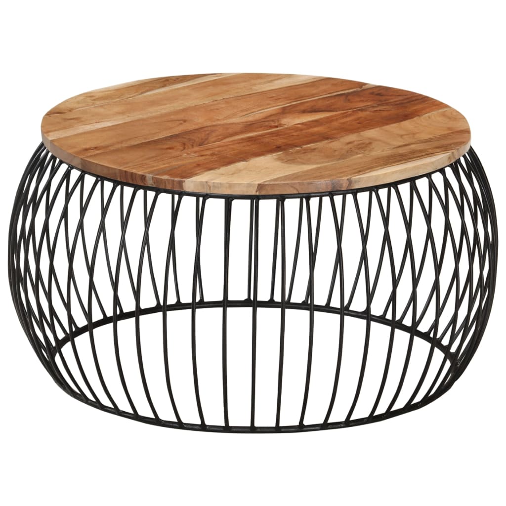 Coffee Table ?8 cm Solid Acacia Wood