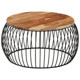 Coffee Table ?8 cm Solid Acacia Wood - Low Angle