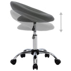 Swivel Dining Chair Grey Faux Leather