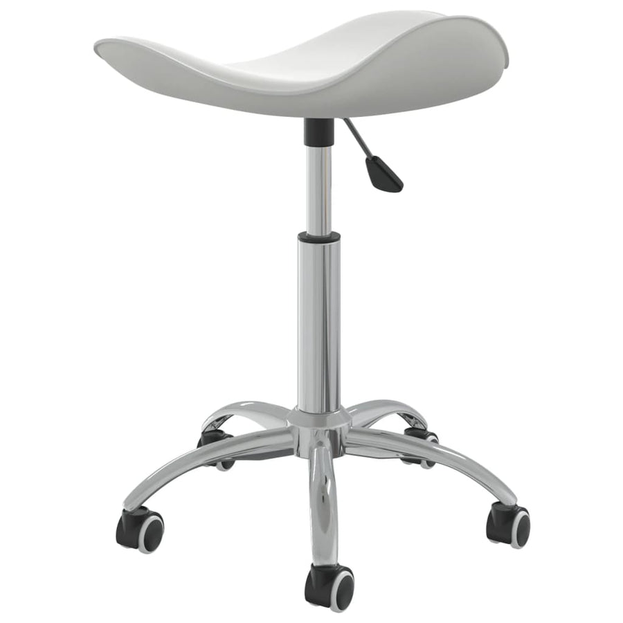 Office Chair White Faux Leather