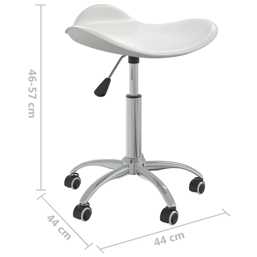 Office Chair White Faux Leather