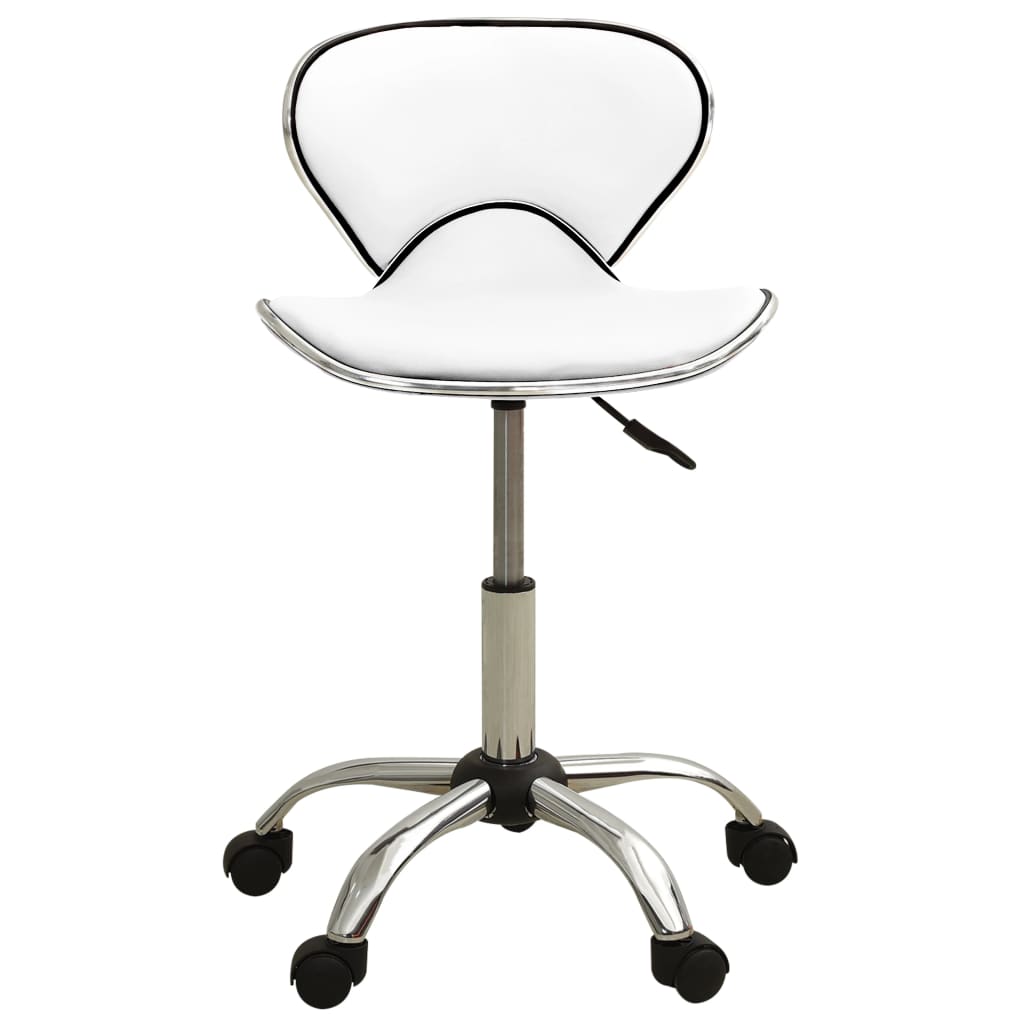 Office Chair White Faux Leather
