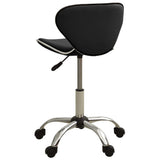 Office Chair Black Faux Leather - Side View