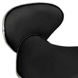 Office Chair Black Faux Leather - 45-Degree Angle