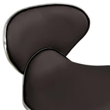 Office Chair Brown Faux Leather - 45-Degree Angle