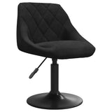 Dining Chair Black Velvet - Front View