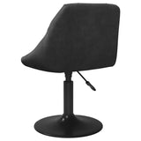 Dining Chair Black Velvet - 45-Degree Angle