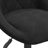Dining Chair Black Velvet - Close-Up Angle