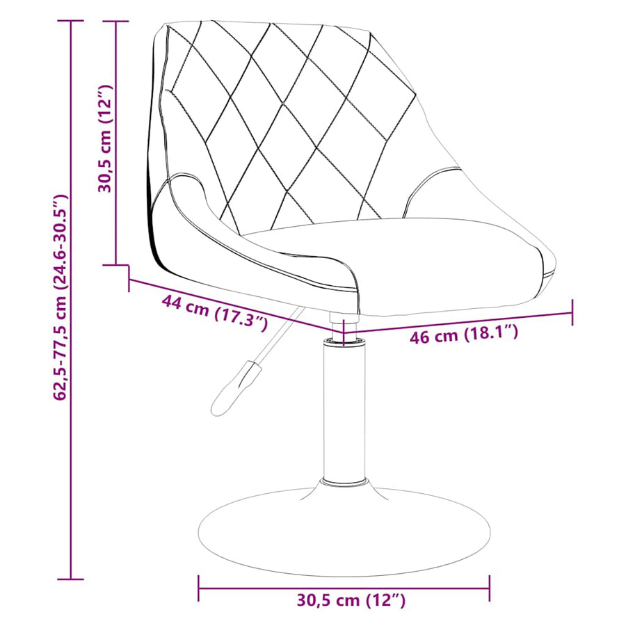 Dining Chair Black Velvet