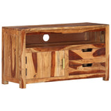 TV Cabinet 90x34.5x50 cm Solid Wood Acacia - Close-Up Angle