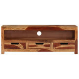 TV Cabinet 110x30x40 cm Solid Wood Acacia - Front View