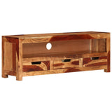 TV Cabinet 110x30x40 cm Solid Wood Acacia - Rear View
