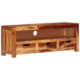 TV Cabinet 110x30x40 cm Solid Wood Acacia - Low Angle