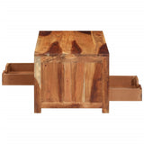 Coffee Table 84x49x40 cm Solid Wood Acacia - Side View