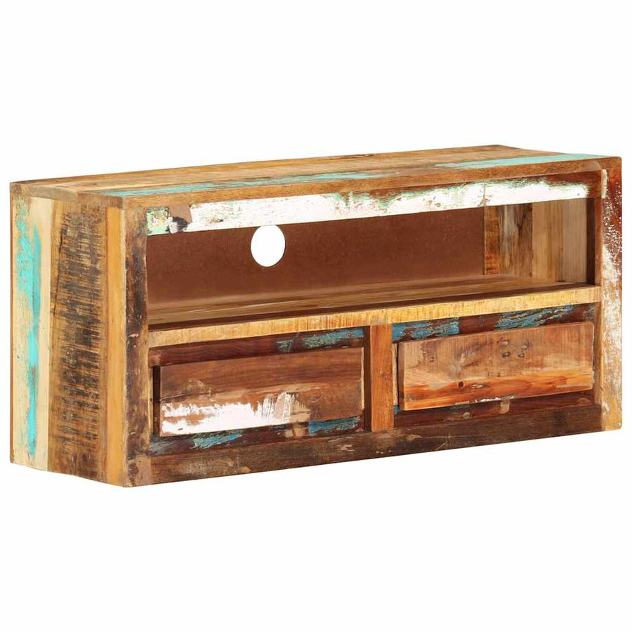 TV Cabinet 88x30x40 cm Solid Wood Reclaimed