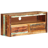 TV Cabinet 88x30x40 cm Solid Wood Reclaimed - Extra Image
