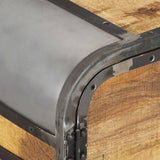 TV Cabinet 110x30x42 cm Solid Wood Mango - Rear View