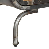 TV Cabinet 110x30x42 cm Solid Wood Mango - Close-Up Angle