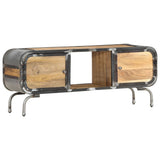 TV Cabinet 110x30x42 cm Solid Wood Mango - Extra Image
