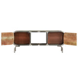 TV Cabinet Multicolour 110x30x42 cm Solid Wood Reclaimed - Side View