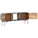 TV Cabinet Multicolour 110x30x42 cm Solid Wood Reclaimed - Top-Down View
