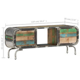 TV Cabinet Multicolour 110x30x42 cm Solid Wood Reclaimed - Extra Image
