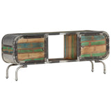 TV Cabinet Multicolour 110x30x42 cm Solid Wood Reclaimed