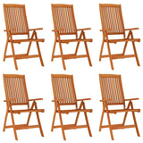 7 Piece Garden Dining Set Solid Wood Eucalyptus