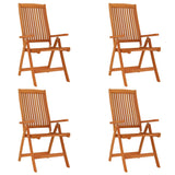 7 Piece Garden Dining Set Solid Wood Eucalyptus - Top-Down View