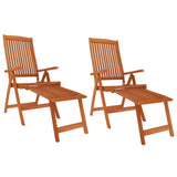 7 Piece Garden Dining Set Solid Wood Eucalyptus - Rear View