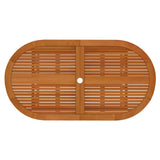 7 Piece Garden Dining Set Solid Wood Eucalyptus