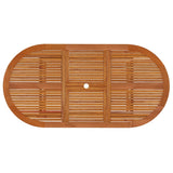 5 Piece Garden Dining Set Solid Wood Eucalyptus