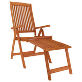 7 Piece Garden Dining Set Solid Wood Eucalyptus - Close-Up Angle