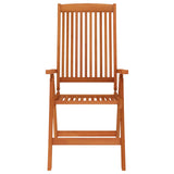 Folding Garden Chairs 4 pcs Solid Wood Eucalyptus