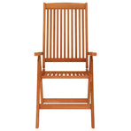 Folding Chairs 8 pcs Solid Wood Eucalyptus