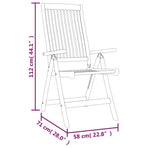 Folding Chairs 8 pcs Solid Wood Eucalyptus