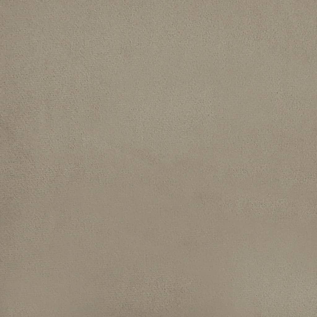 Round Hocker Dark Grey Velvet