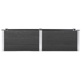 Garden Raised Bed 200x50x54 cm WPC Grey - Side View